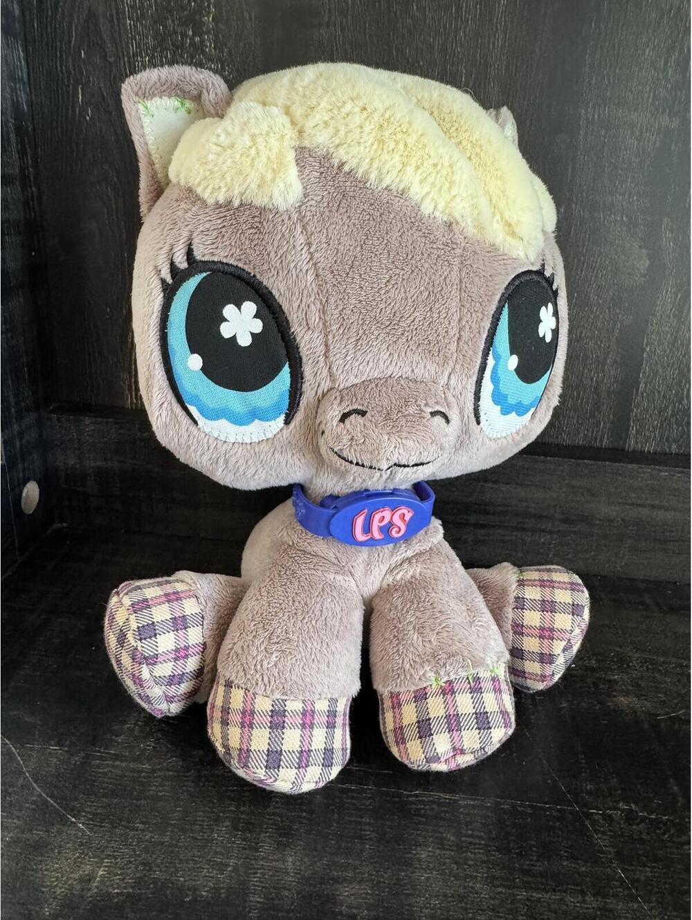 2007 Littlest Pet Shop LPS Horse Stuffed Animal Plush Hasbro